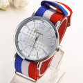 mens wrist watches fashion thin dail fabric band quartz watch